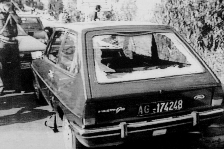 Von der Mafia ermordet: Das Auto von Richter Rosario Livatino