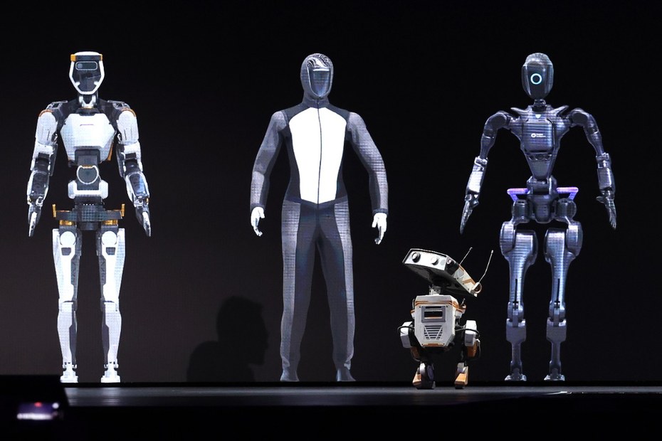 San Jose in Kalifornien, 2024: Ein Roboter auf der Bühne der „Artificial Intelligence Conference“