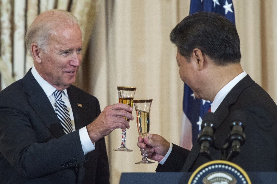 Ein Bild aus vergangenen Zeiten: Joe Biden noch als US-Vize und Xi Jinping