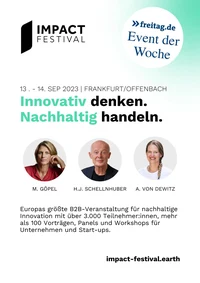 IMPACT FESTIVAL „Innovativ denken. Nachhaltig handeln.“