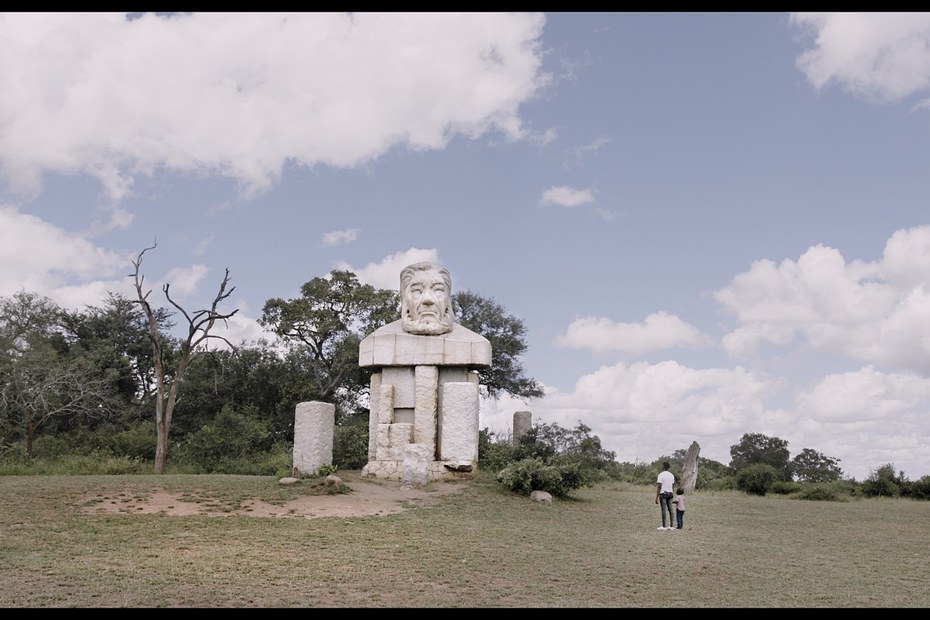 Die überlebensgroße Statue von Paul Kruger im gleichnamigen Nationalpark in Südafrika